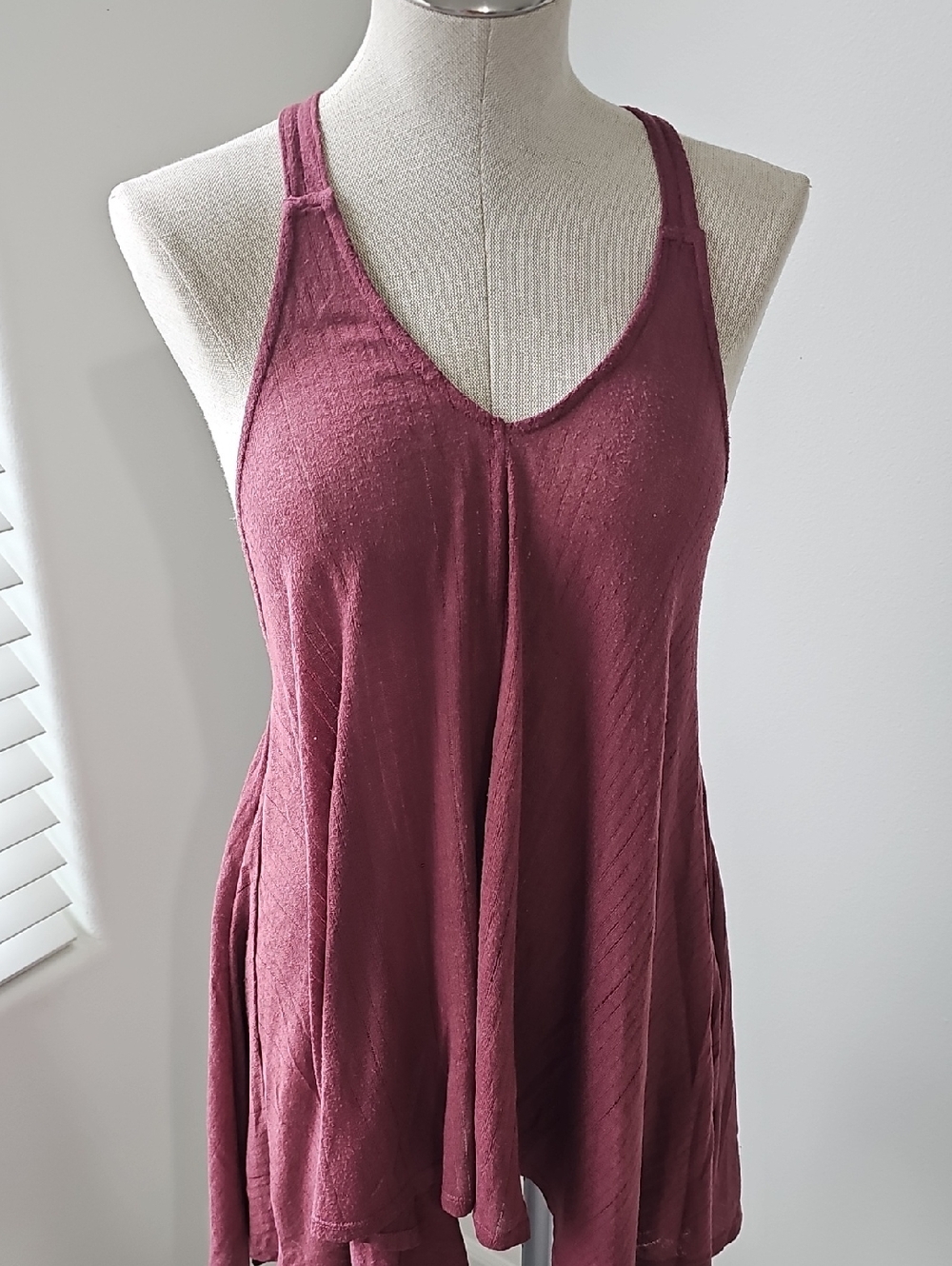 Billabong Dark Rose Knotted Strap Top